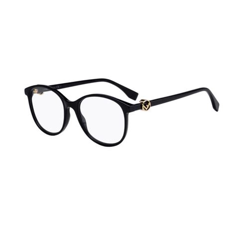 fendi ff 0299 807 black da sole|Fendi Demo Round Ladies Eyeglasses FF 0299 0C9A 51.